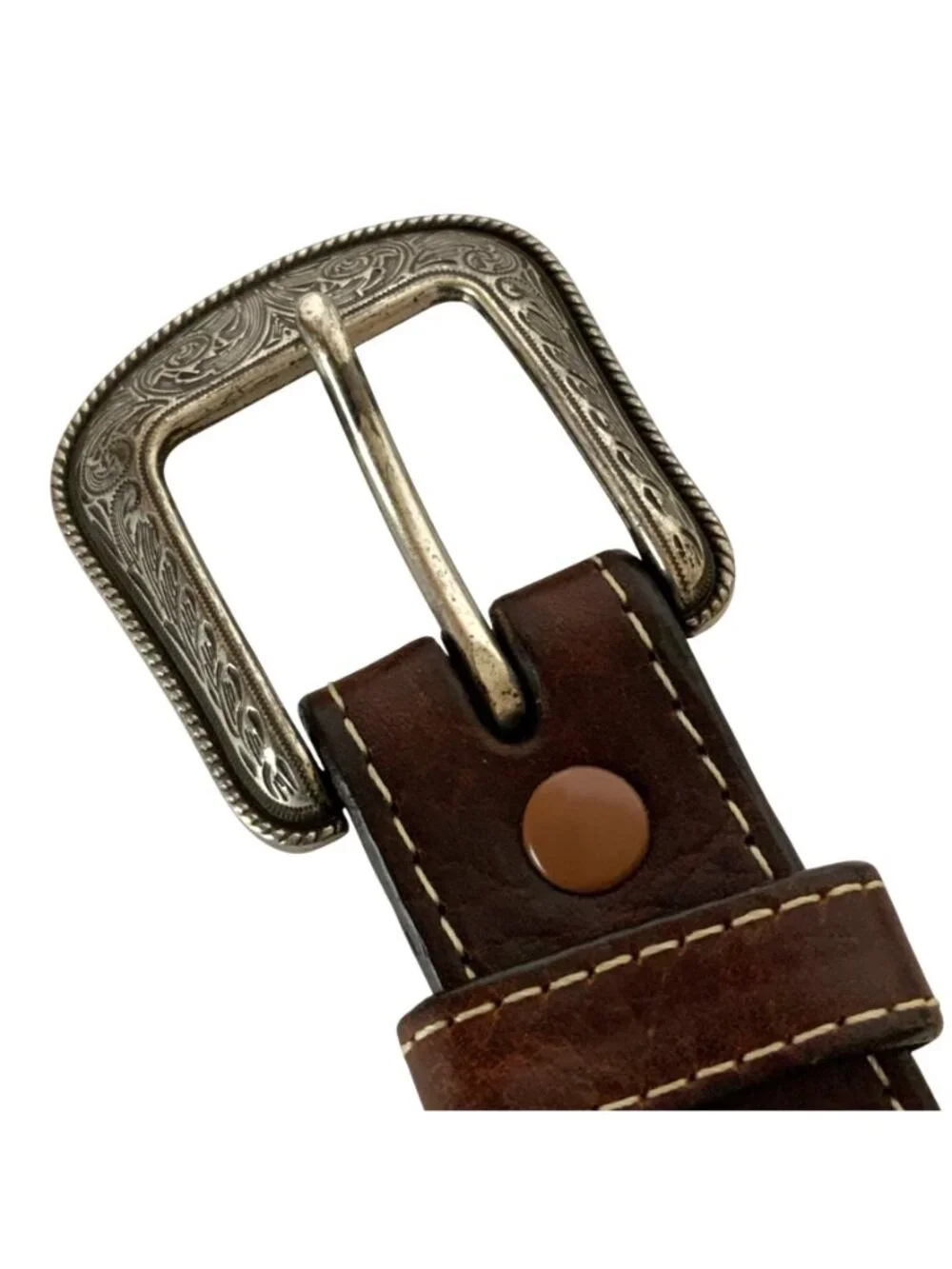 Badger 3D Western Belt with Shotgun Shell Detail Size 30 Brown Genuine Leather